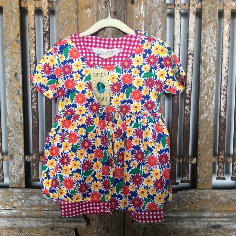 EARTH CHILD FLORAL DRESS ONE PIECE 3 T NEW